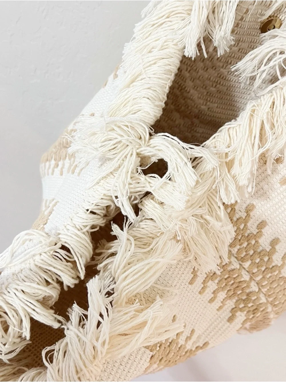 LULLA Collection Fringe Woven Tote Bag - Picture 6 of 9